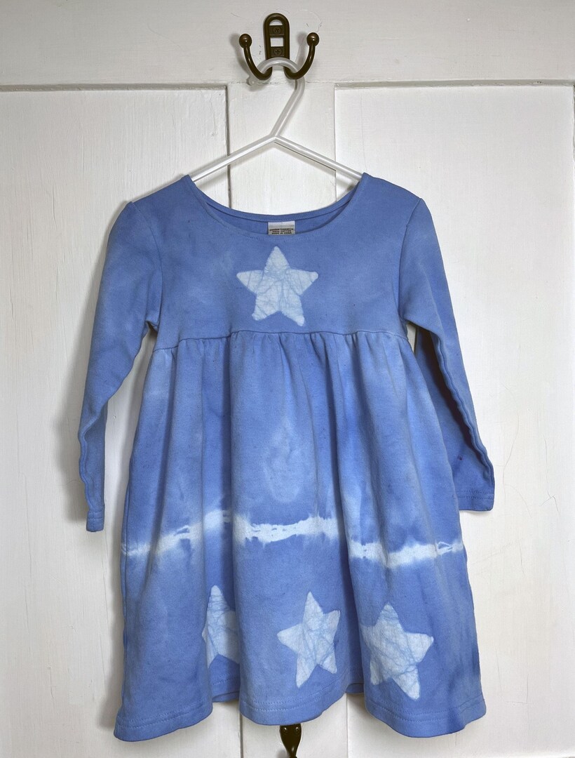 Girls Star Dress, Blue Girls Dress, Blue Star Dress, Celestial Girls Dress, Batik Girls Dress, Long Sleeve Dress, Star Girls Dress (2T) | MakerPlace by Michaels Girls Star Dress, Blue Girls Dress, Blue Star Dress, Celestial Girls Dress, Batik Girls Dress, Long Sleeve Dress, Star Girls Dress (2T) | MakerPlace by Michaels